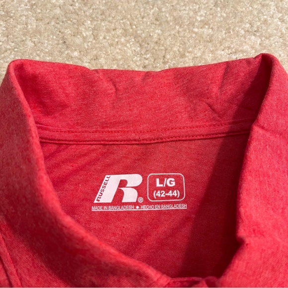 NEW Ball State Cardinals Polo Shirt Mens Large Red Golf Logo College NCAA NWT - Picture 4 of 9